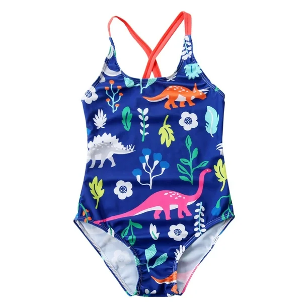 Child Neck High Waisted Swimsuit